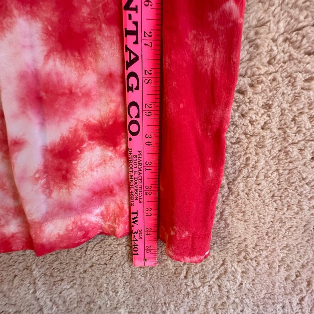Gypsy 05 100% Silk Red Tie Dye Midi Maxi Dress Womens Sz. XS Hipster Boho Chic - Picture 10 of 13